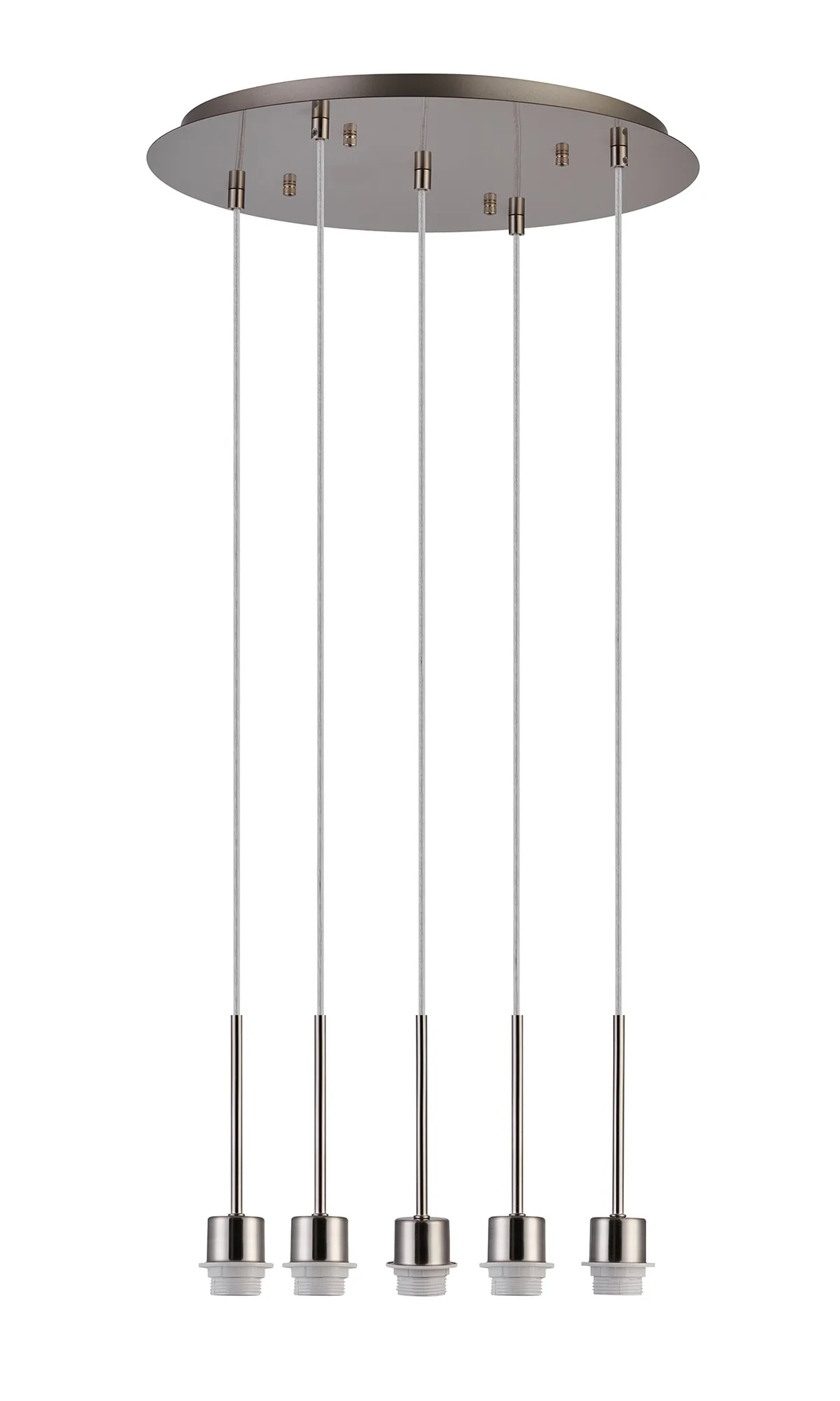 Carrie Satin Nickel Ceiling Lights Deco Multiple Pendant